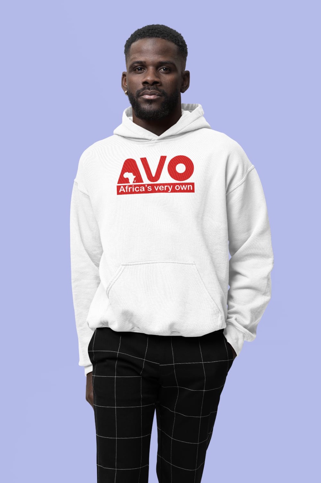 AVO Unisex Hoodie, white