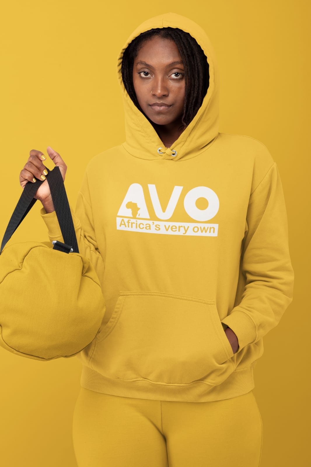 AVO Unisex Hoodie, yellow